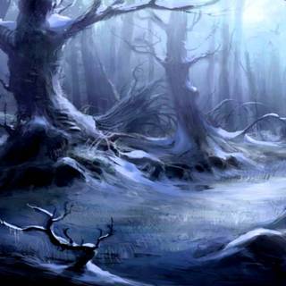 Mysterious scary wallpaper