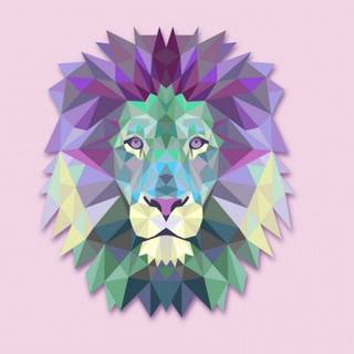 Pink lion wallpaper