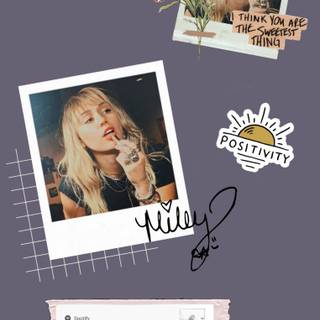 Miley Cyrus Flowers wallpaper