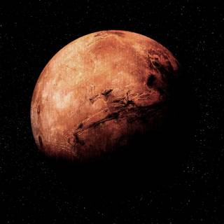 Orange planet wallpaper