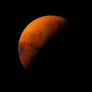 Orange planet wallpaper