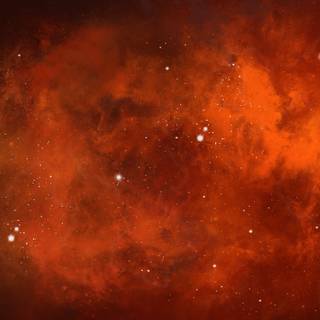 Orange planet wallpaper