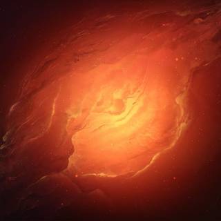 Orange planet wallpaper