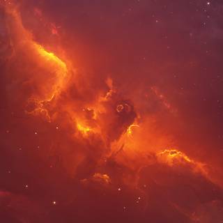 Orange planet wallpaper