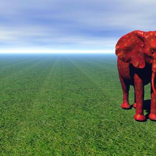 Strawberry elephant wallpaper