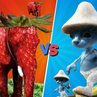 Strawberry elephant wallpaper