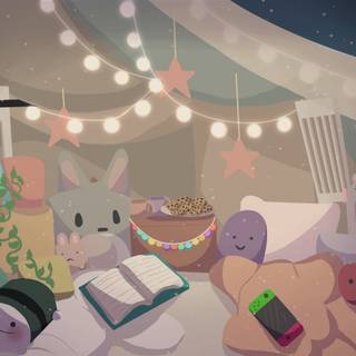 Cozy illustration wallpaper