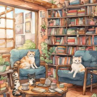 Cozy illustration wallpaper