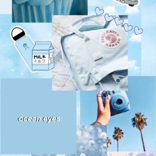 Blue aesthetic iPhone HD wallpaper