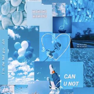 Blue aesthetic iPhone HD wallpaper