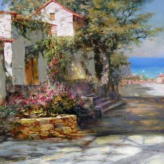 Greek painting computer wallpaper