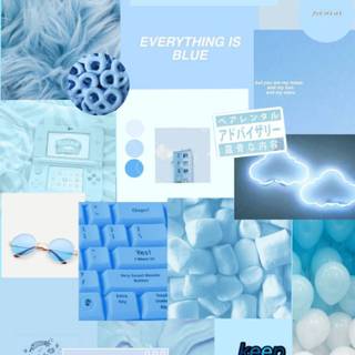 Blue aesthetic iPhone HD wallpaper