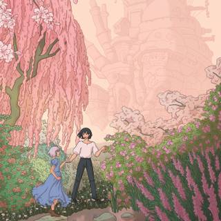 Howls Moving Castle iPhone wallpaper