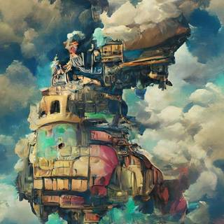 Howls Moving Castle iPhone wallpaper