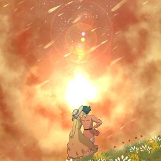 Howls Moving Castle iPhone wallpaper
