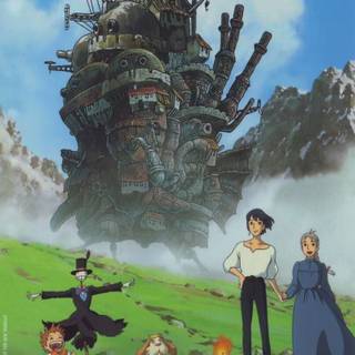 Howls Moving Castle iPhone wallpaper