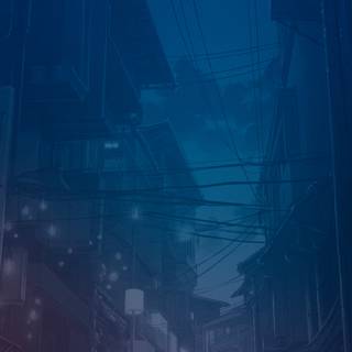 Night anime phone wallpaper