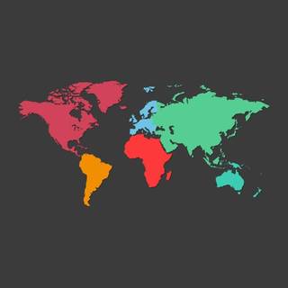 World map phone wallpaper