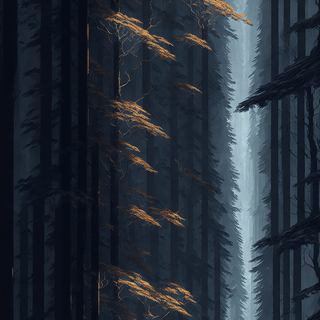 Dark forest phone wallpaper