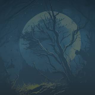 Dark forest phone wallpaper