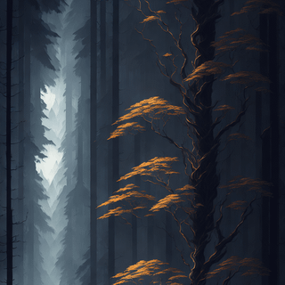 Dark forest phone wallpaper