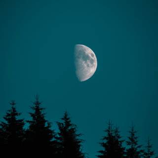 iPhone half moon wallpaper