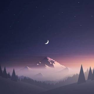 iPhone half moon wallpaper