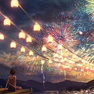 Fireworks iPhone wallpaper
