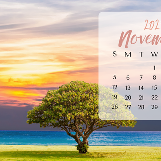 November 2023 calendar wallpaper