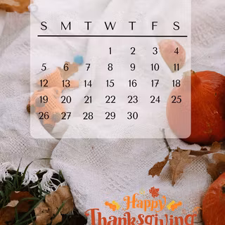 November 2023 calendar wallpaper