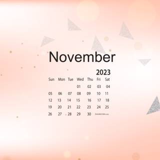 November 2023 calendar wallpaper