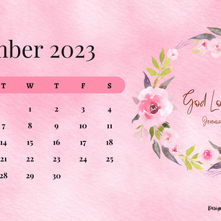 November 2023 calendar wallpaper