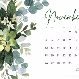 November 2023 calendar wallpaper