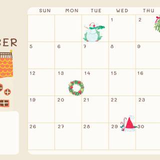 November 2023 calendar wallpaper