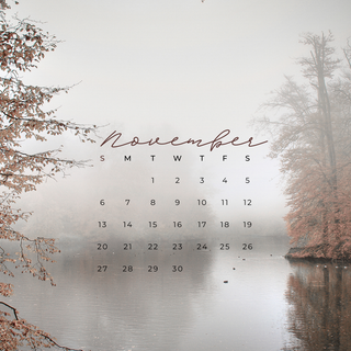 November 2023 calendar wallpaper