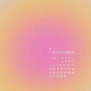 November 2023 calendar wallpaper