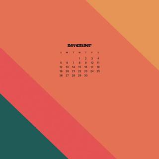 November 2023 calendar wallpaper