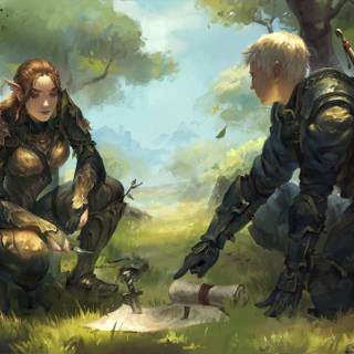 Elf warrior wallpaper