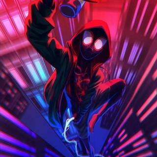 Spider-Man Miles Morales iPhone wallpaper