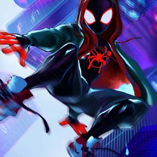 Spider-Man Miles Morales iPhone wallpaper