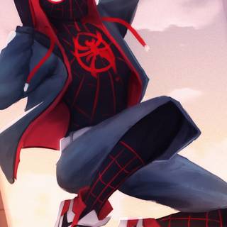 Spider-Man Miles Morales iPhone wallpaper