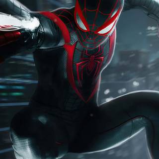 Spider-Man Miles Morales iPhone wallpaper
