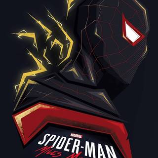 Spider-Man Miles Morales iPhone wallpaper