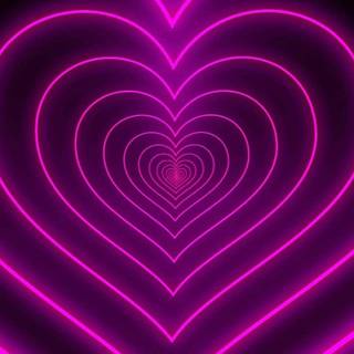 Heart tunnel desktop wallpaper