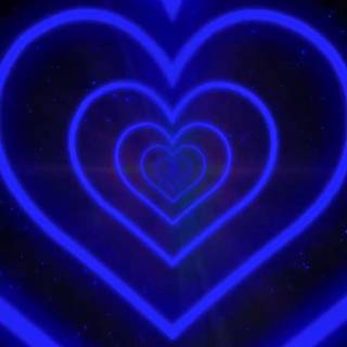 Heart tunnel desktop wallpaper