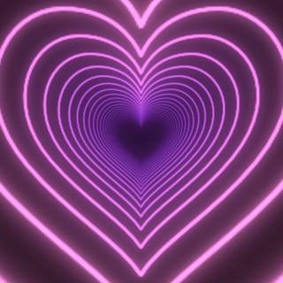 Heart tunnel desktop wallpaper