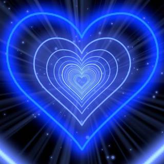 Heart tunnel desktop wallpaper