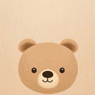 iPhone cute bear wallpaper