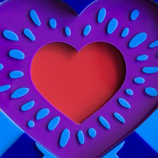 Heart tunnel desktop wallpaper