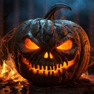 Halloween pumpkins desktop HD wallpaper